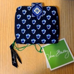 NWT Vera Bradley Mini Zip Wallet Nuntucket Navy